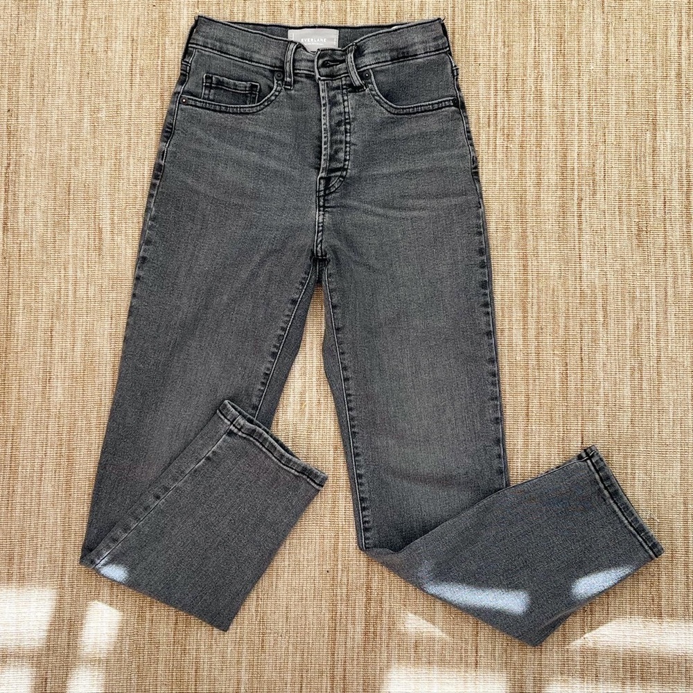 Everlane High Rise Straight Leg Jeans